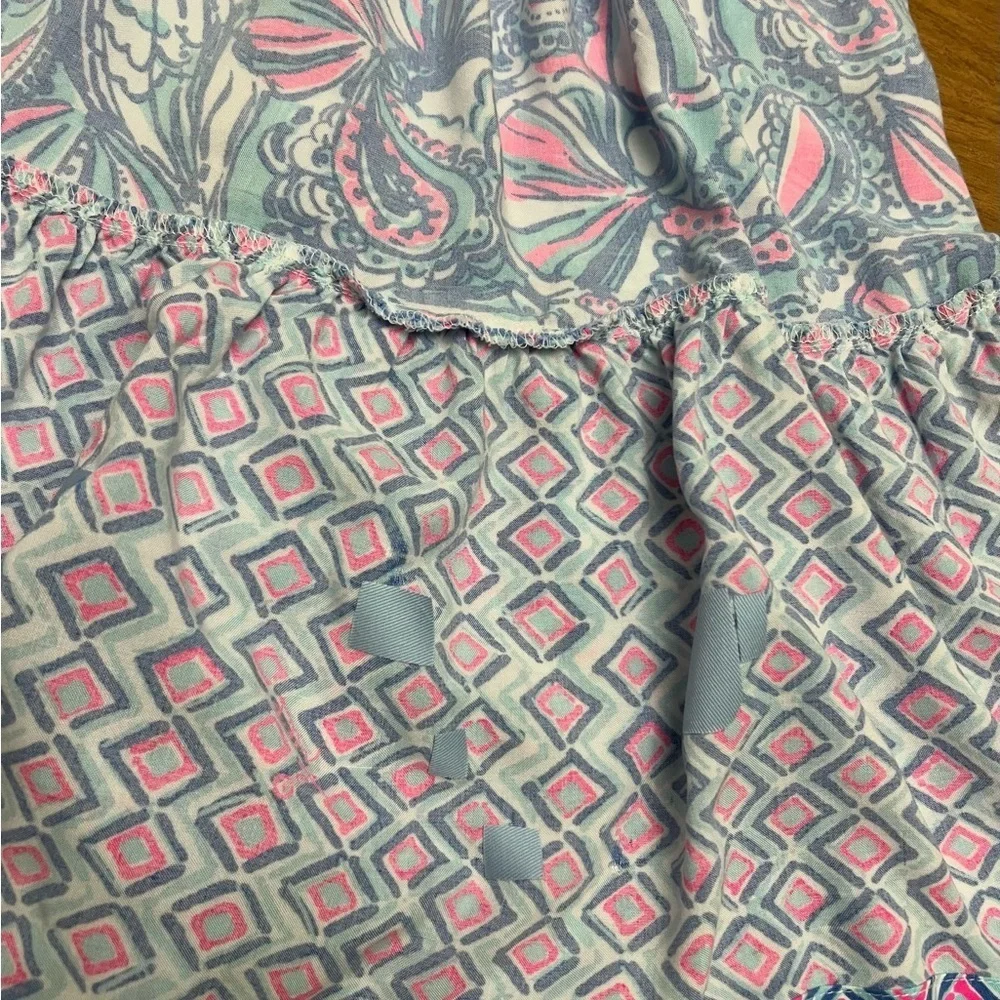 Lilly Pulitzer for Target Maxi Dress My Fans Blue size XS - Picture 5 of 7